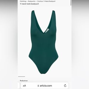 V neck contour bodysuit